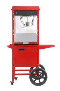 Popcornovač s vozíkem, HENDI, Červená, 220-240V/1155W, 940x510x(H)1553mm