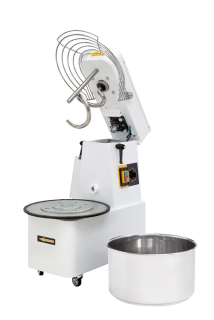 Spirálový mixér s odnímatelnou dvourychlostní mísou, 22 l, Prismafood, 56 kg/h, 22L, 400V/1100W, 390x670x(H)735mm