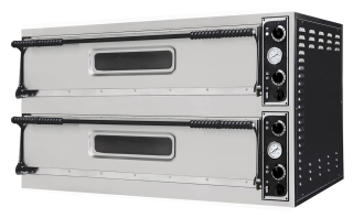 Pec na pizzu BASIC SLIM, Prismafood, 2 komory , 400V/12000W, 1305x489x(H)745mm