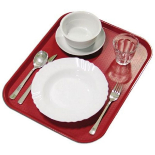 CAMBRO | Podnos jídelní, tác, velikost 360 × 460 mm, barva červená
