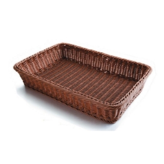 LACOR | Košík na pečivo, polypropylen - obdélný, tmavý, 530 x 335 x 90 mm