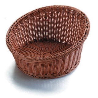 LACOR | Košík na pečivo, polypropylen - otevřený, tmavý, 350 x 200 mm