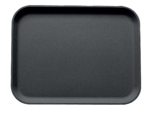 CAMBRO | Podnos jídelní, tác, PROTISKLUZOVÝ Camtread, velikost 360 × 460 mm, barva černý