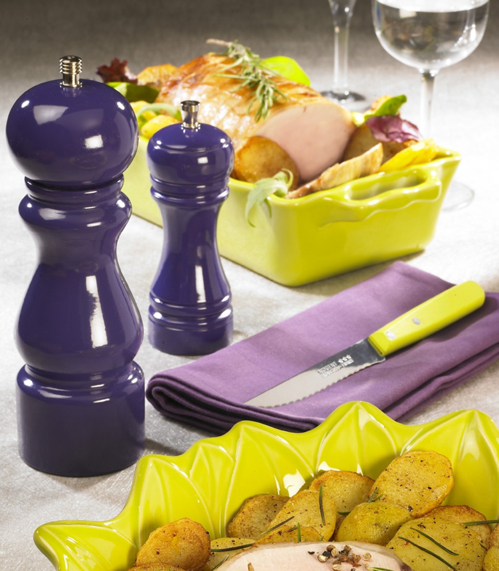 De Buyer | Java mlýnek na sůl,  tmavě modrý, 14 cm