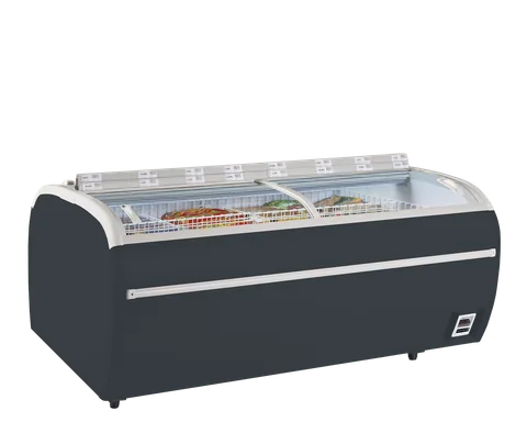 TEFCOLD - mrazicí ostrov, antracit TWIN 220A-F