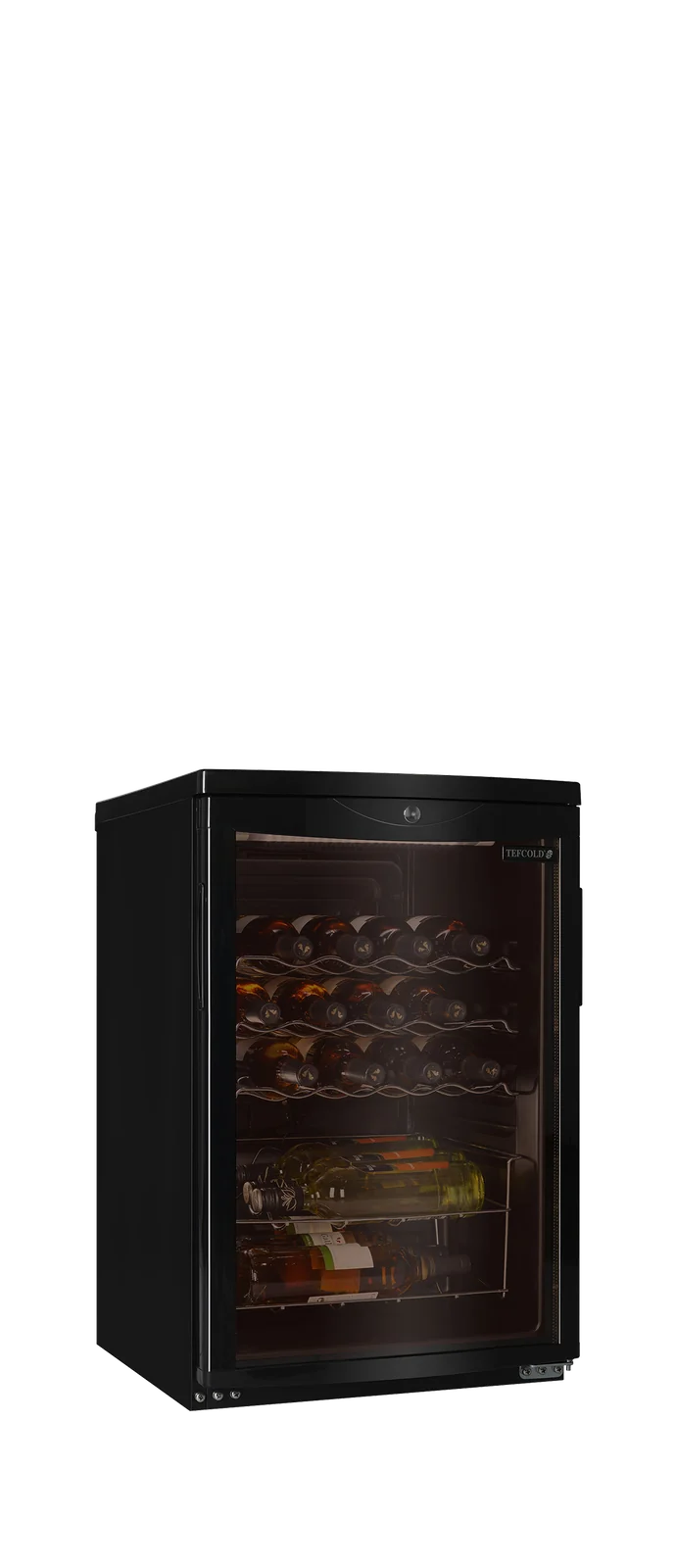 TEFCOLD - chladicí skříň vhodná pro chlazení vína SC 85 Černý