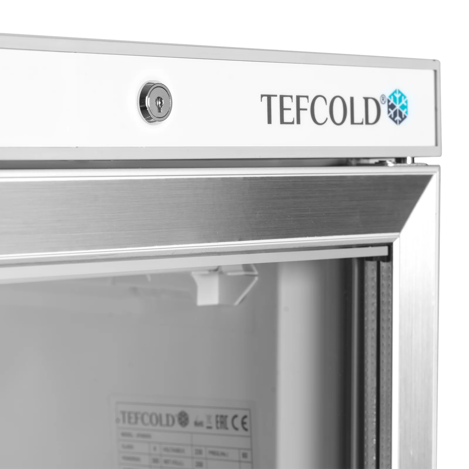 TEFCOLD - mrazicí skříň prosklené dveře, nerez UF 400 SG