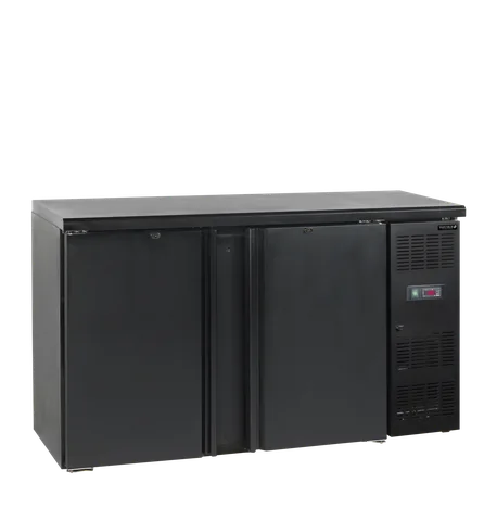 TEFCOLD - minibar, plné křídlové dveře, černá CBC 210