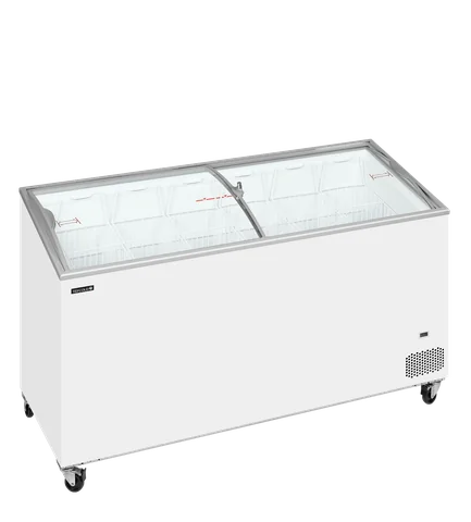 TEFCOLD - pultová mraznička prosklené oblé víko IC502SCEB