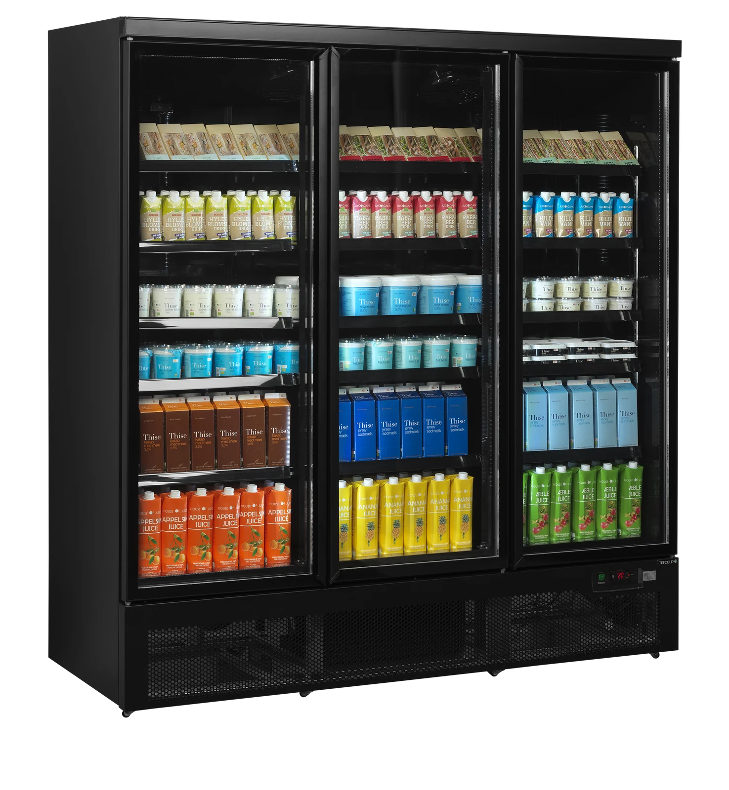 TEFCOLD - chladicí skříň prosklené křídlové dveře Atom Maxi C3DBB