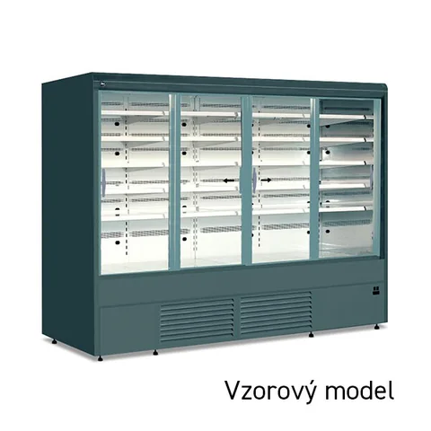 TEFCOLD - přístěnná vitrína posuvné dveře bez agregátu Varna 160/80 DP | Juka