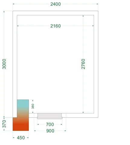 TEFCOLD - freezer room CRNF2430