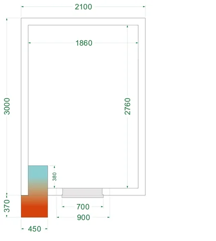 TEFCOLD - freezer room CRNF2130