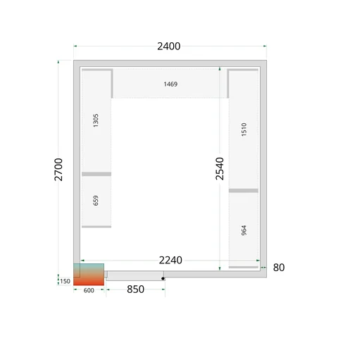 TEFCOLD - cold Room CRPF2427WD