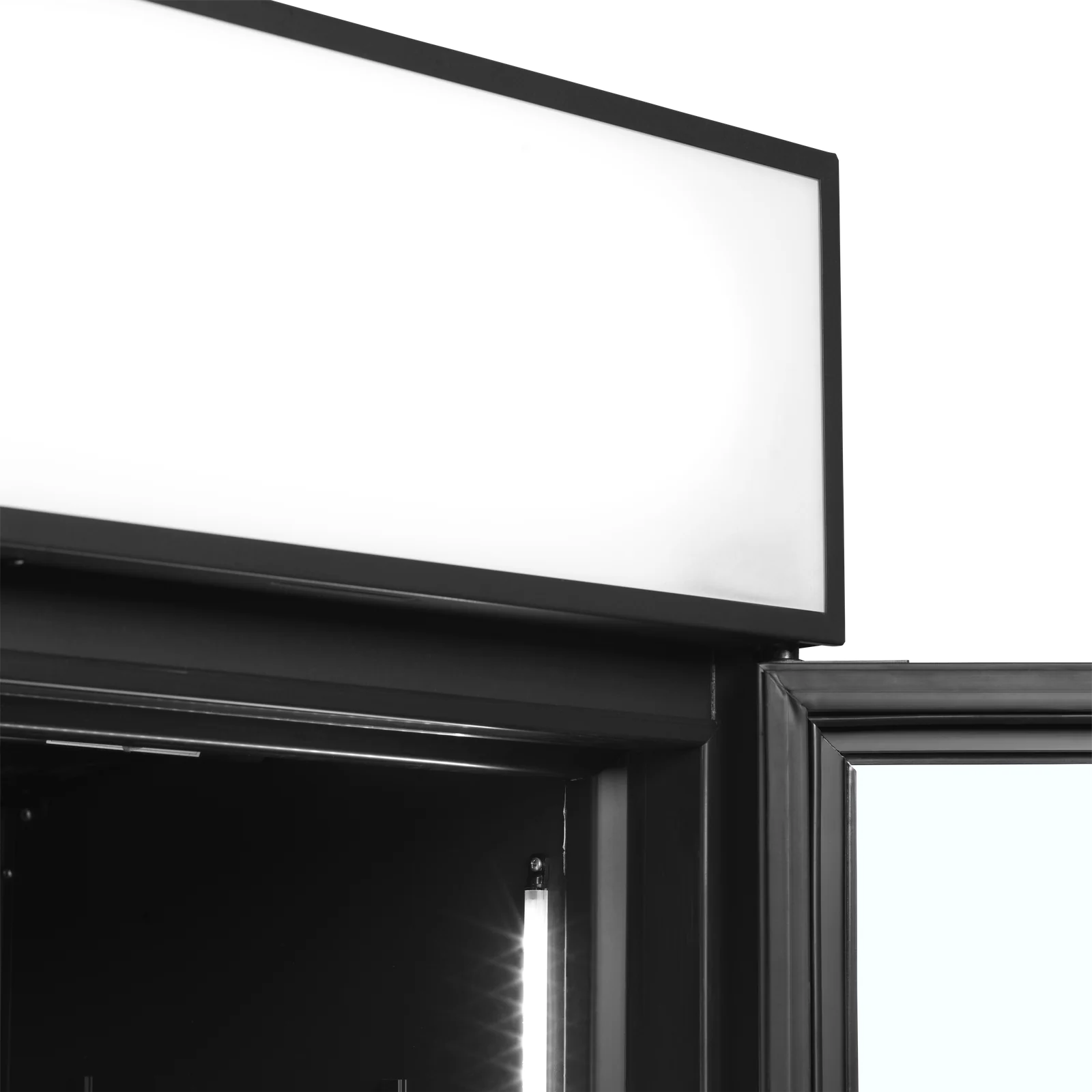 TEFCOLD - chladicí skříň s LED reklamním panelem FSC1200H Černý