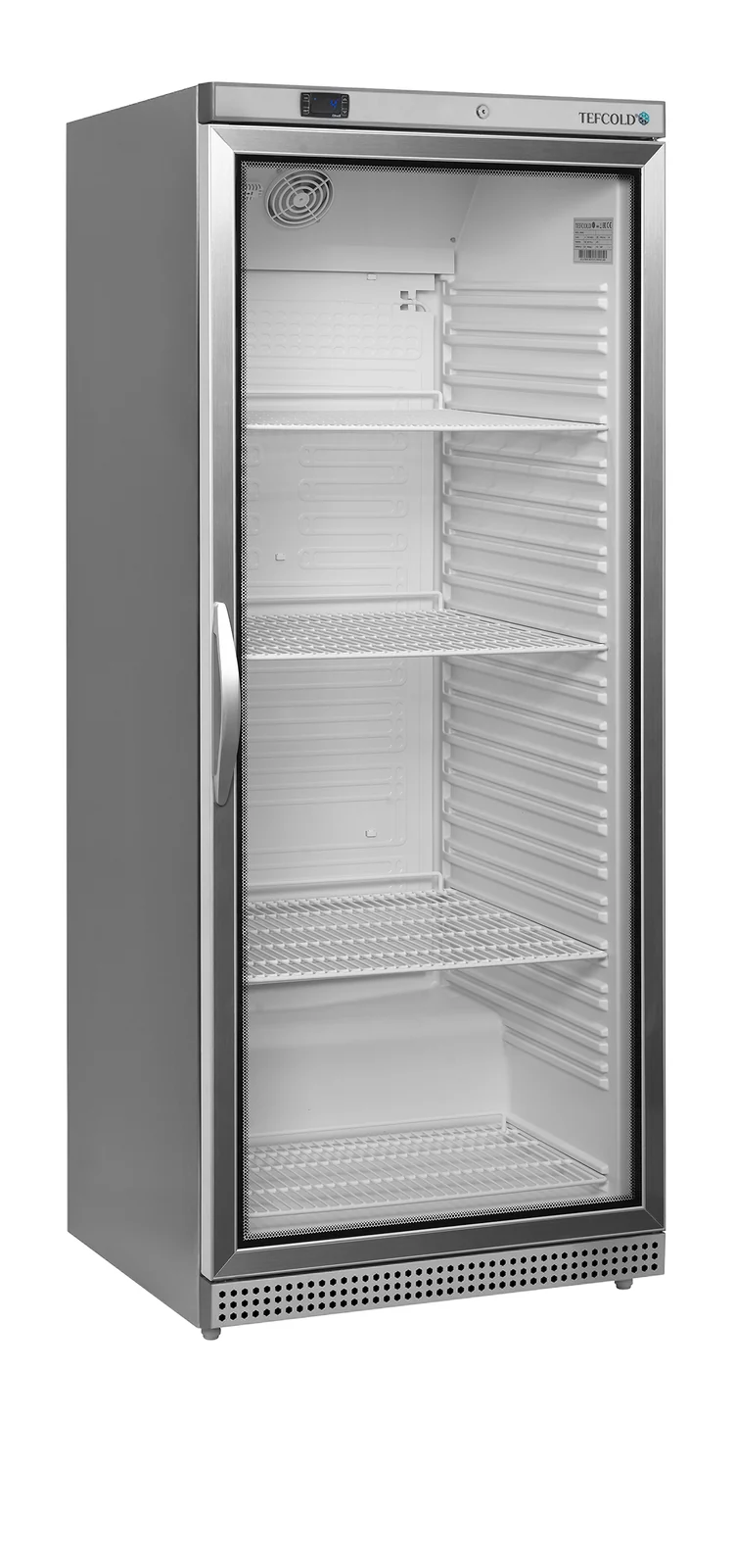TEFCOLD - chladicí skříň prosklené dveře, nerez opláštění UR 600 SG