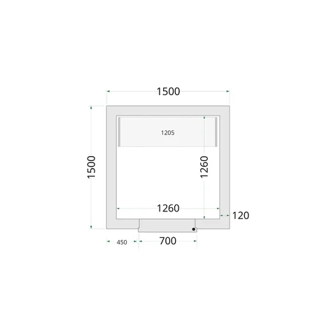 TEFCOLD - panely ke stavebnicovým boxům 120 mm CR 150x150x220