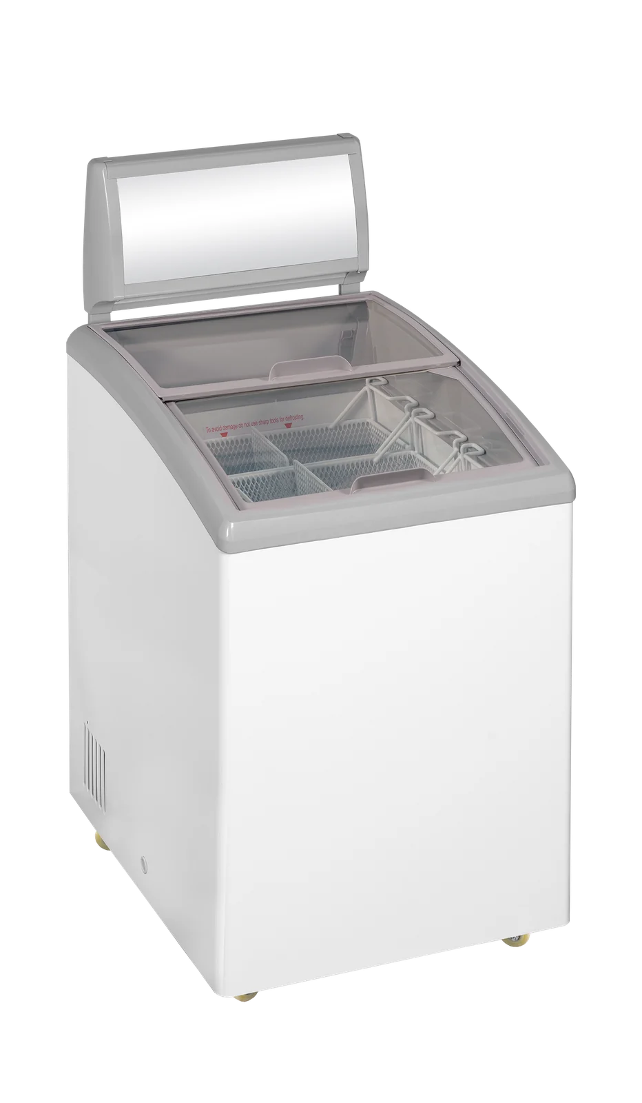 TEFCOLD - pultová mraznička prosklené posuvné víko IDC152C-W1