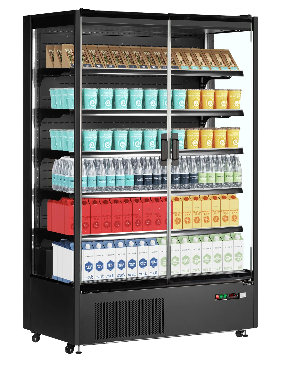 TEFCOLD - chladicí vitrína přístěnná, křídlové dveře PC1250B
