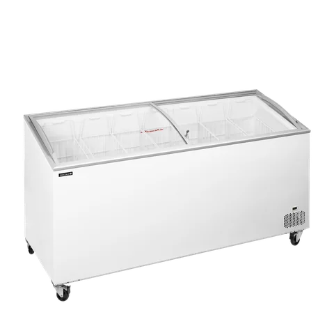 TEFCOLD - pultová mraznička prosklené oblé víko IC552SCEB