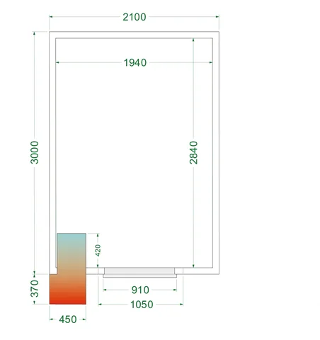 TEFCOLD - cold Room CRPF2130WD
