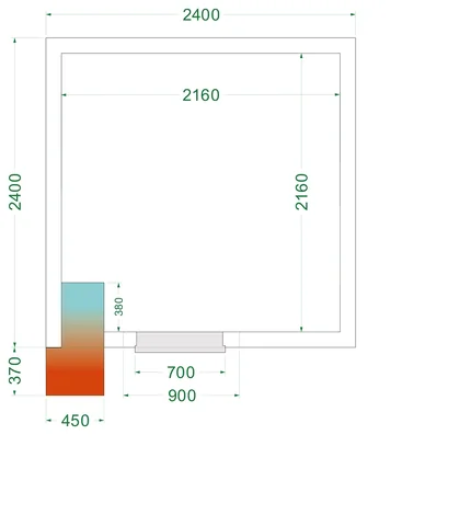 TEFCOLD - freezer room CRNF2424