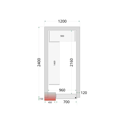 TEFCOLD - freezer room CRNF1224