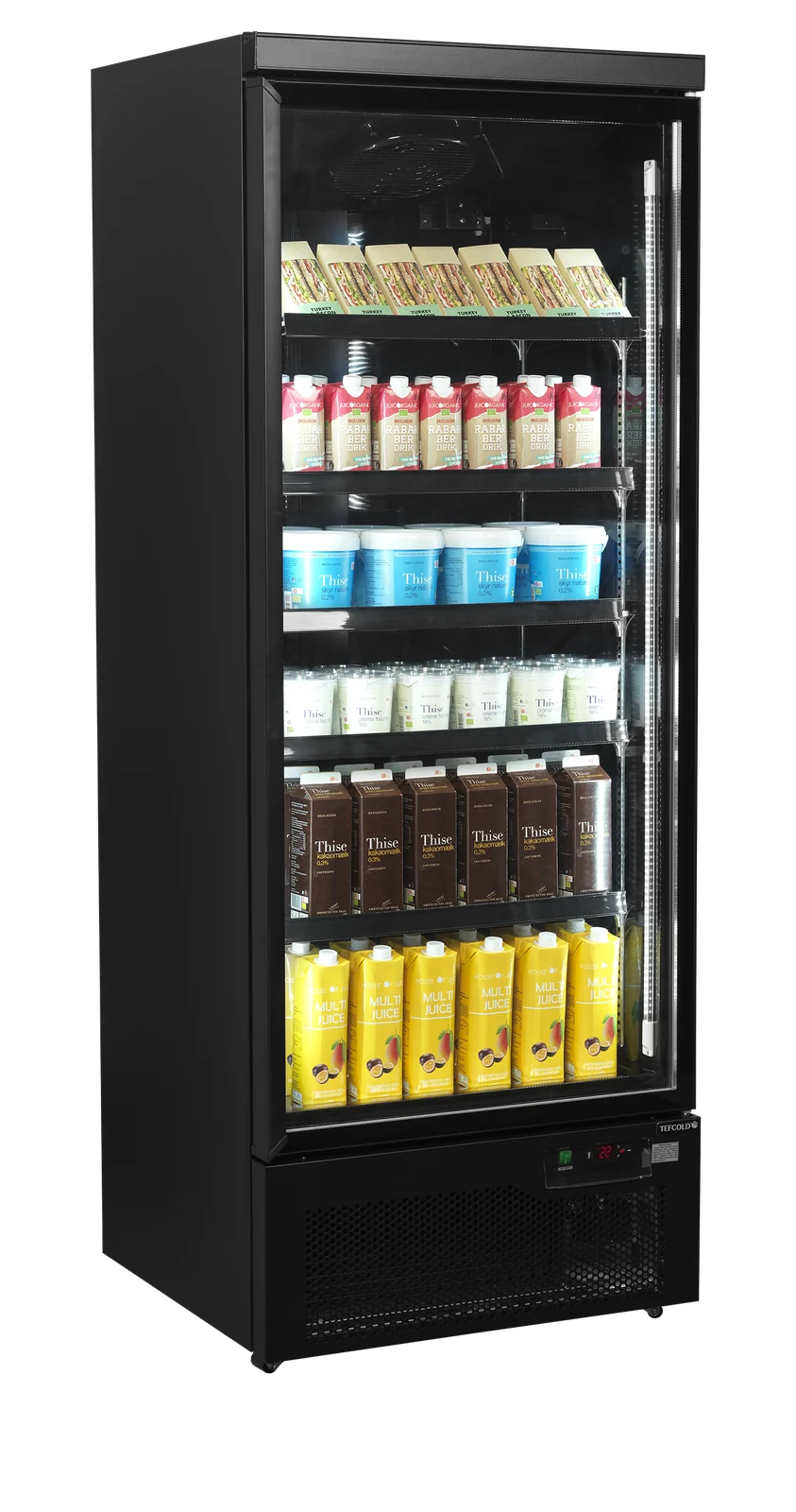 TEFCOLD - chladicí skříň prosklené křídlové dveře Atom Maxi C1DBB