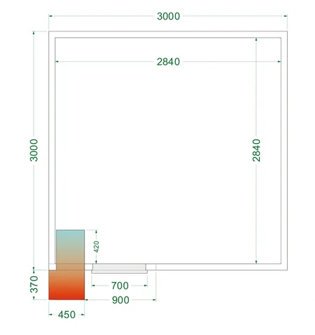 TEFCOLD - cold Room CRPF3030