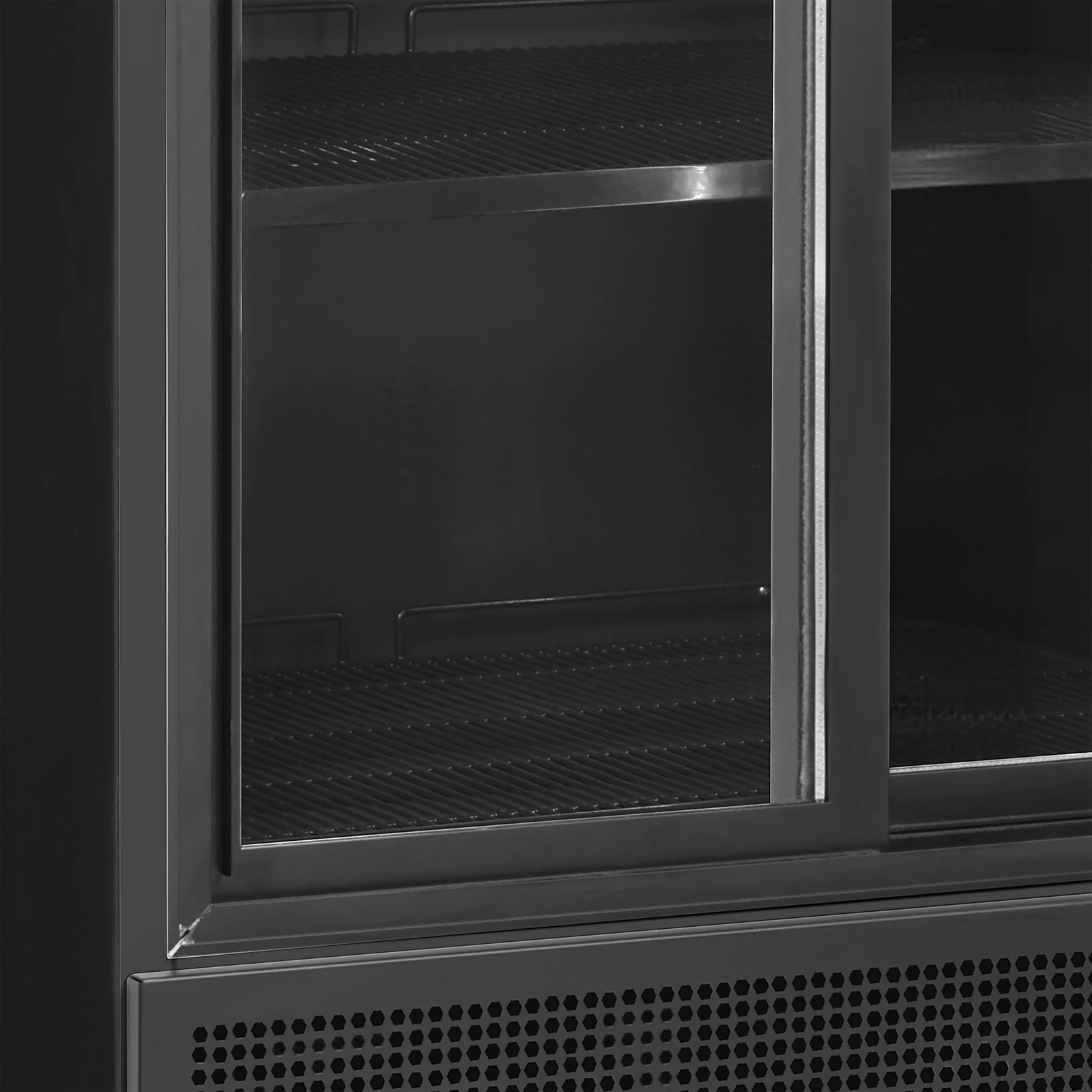 TEFCOLD - chladicí skříň prosklené posuvné dveře FSC 891 S Černý