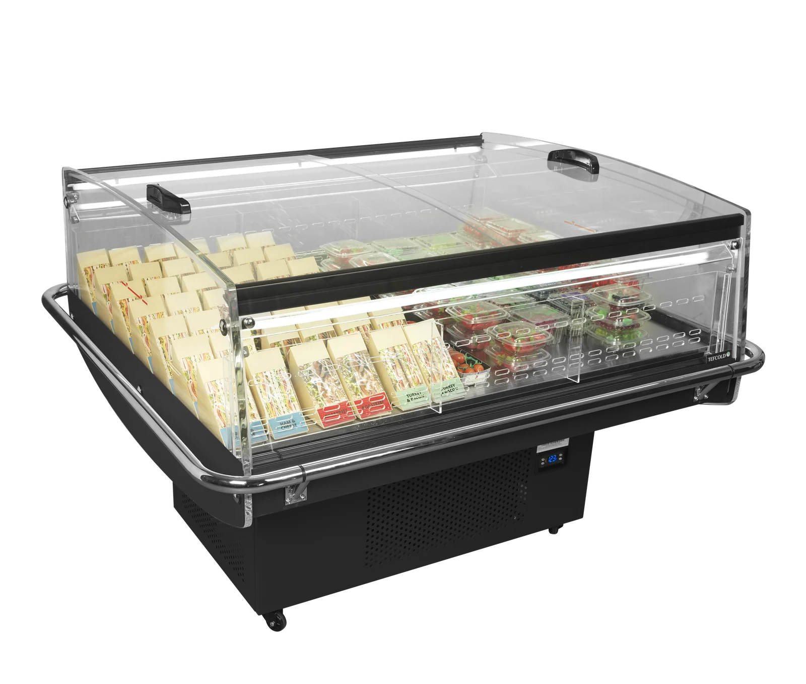 TEFCOLD - chladicí vitrína samoobslužná, ventilovaná PDC 126 VS SL LED