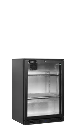 TEFCOLD - minibar prosklené křídlové dveře, černá BA11H