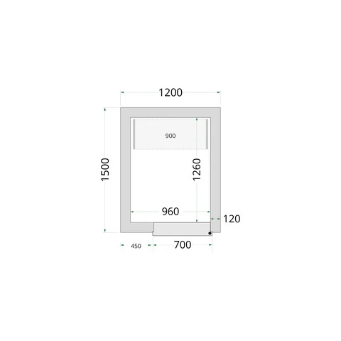 TEFCOLD - panely ke stavebnicovým boxům 120 mm CR 120x150x220