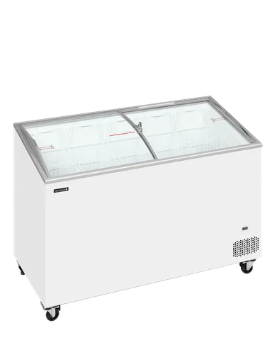 TEFCOLD - pultová mraznička prosklené oblé víko IC402SCEB