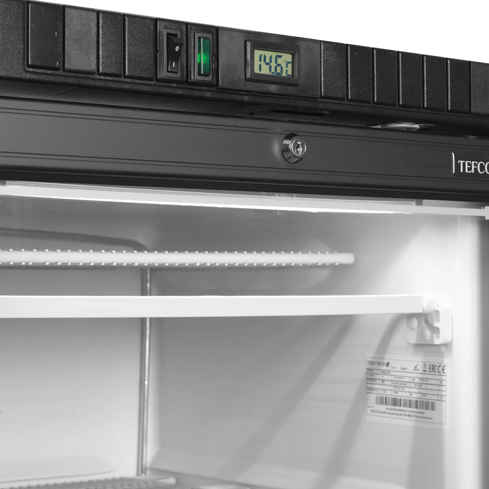 TEFCOLD - mrazicí skříň prosklené dveře, bílá UFSC371G