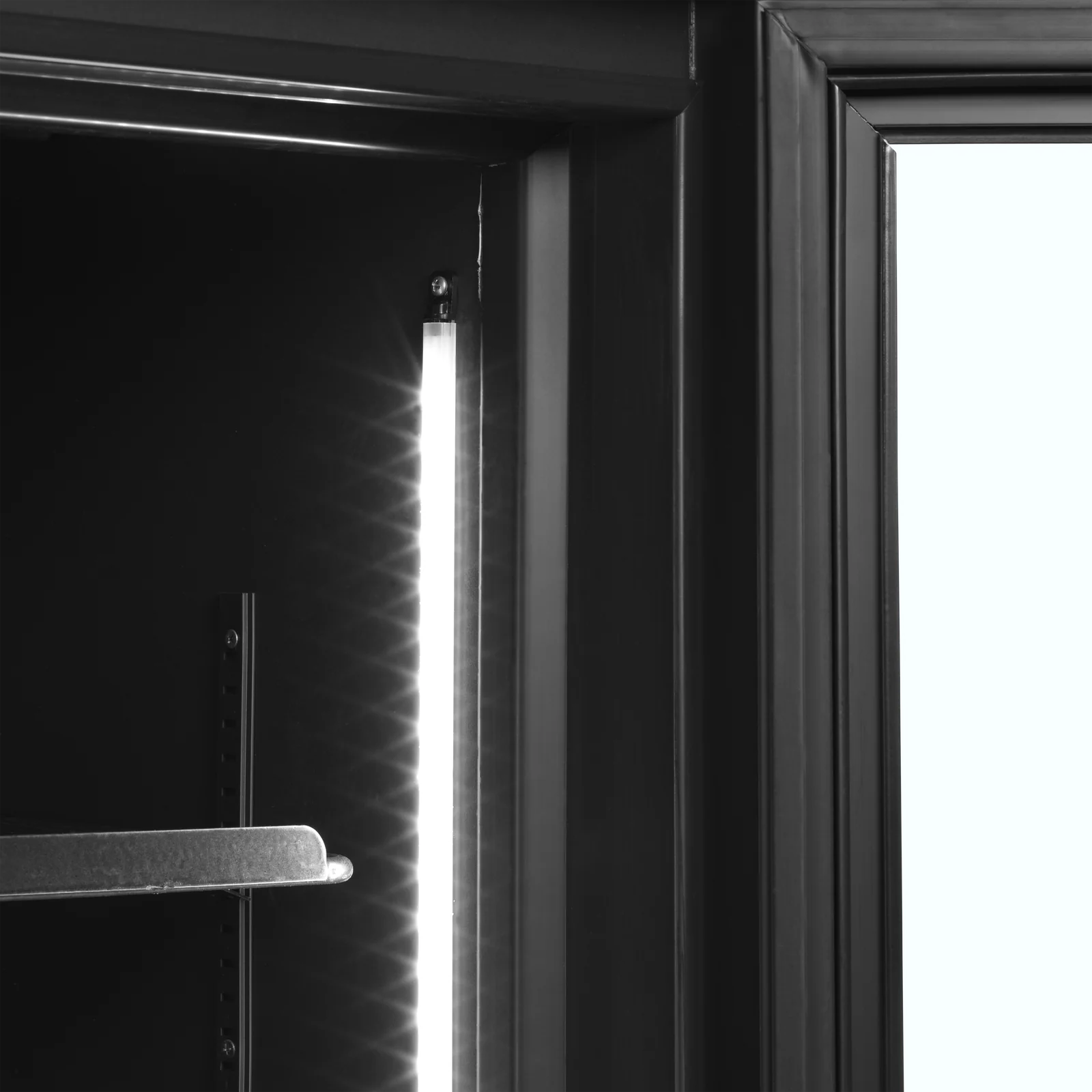 TEFCOLD - chladicí skříň s LED reklamním panelem FSC1200H Černý