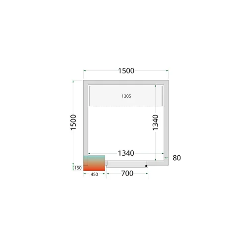 TEFCOLD - policový regálový modul – sada CRPF1515