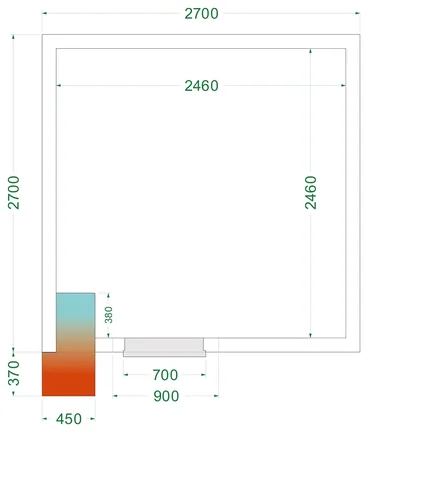 TEFCOLD - freezer room CRNF2727