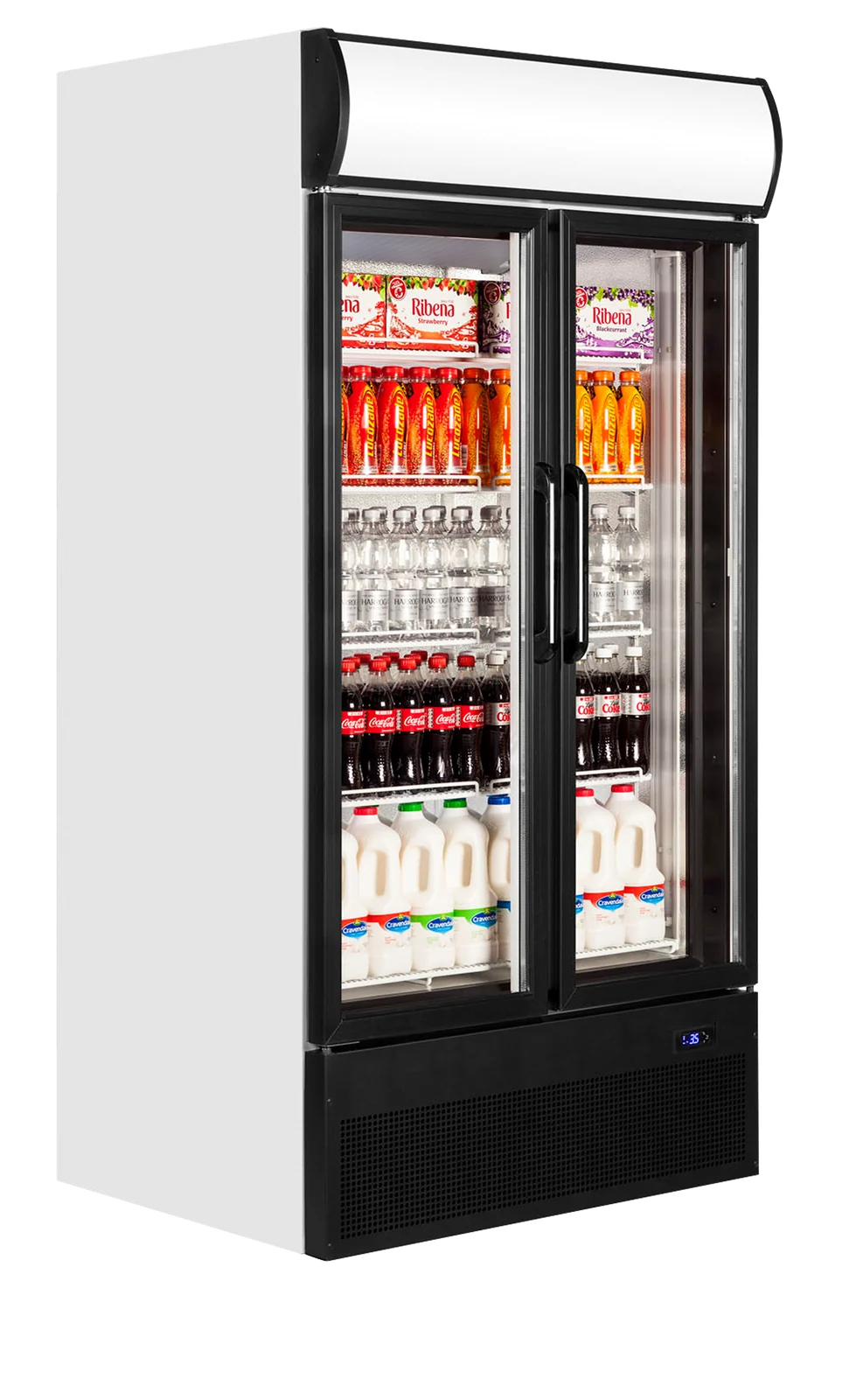 TEFCOLD - chladicí skříň prosklené křídlové dveře FSC 1000 H