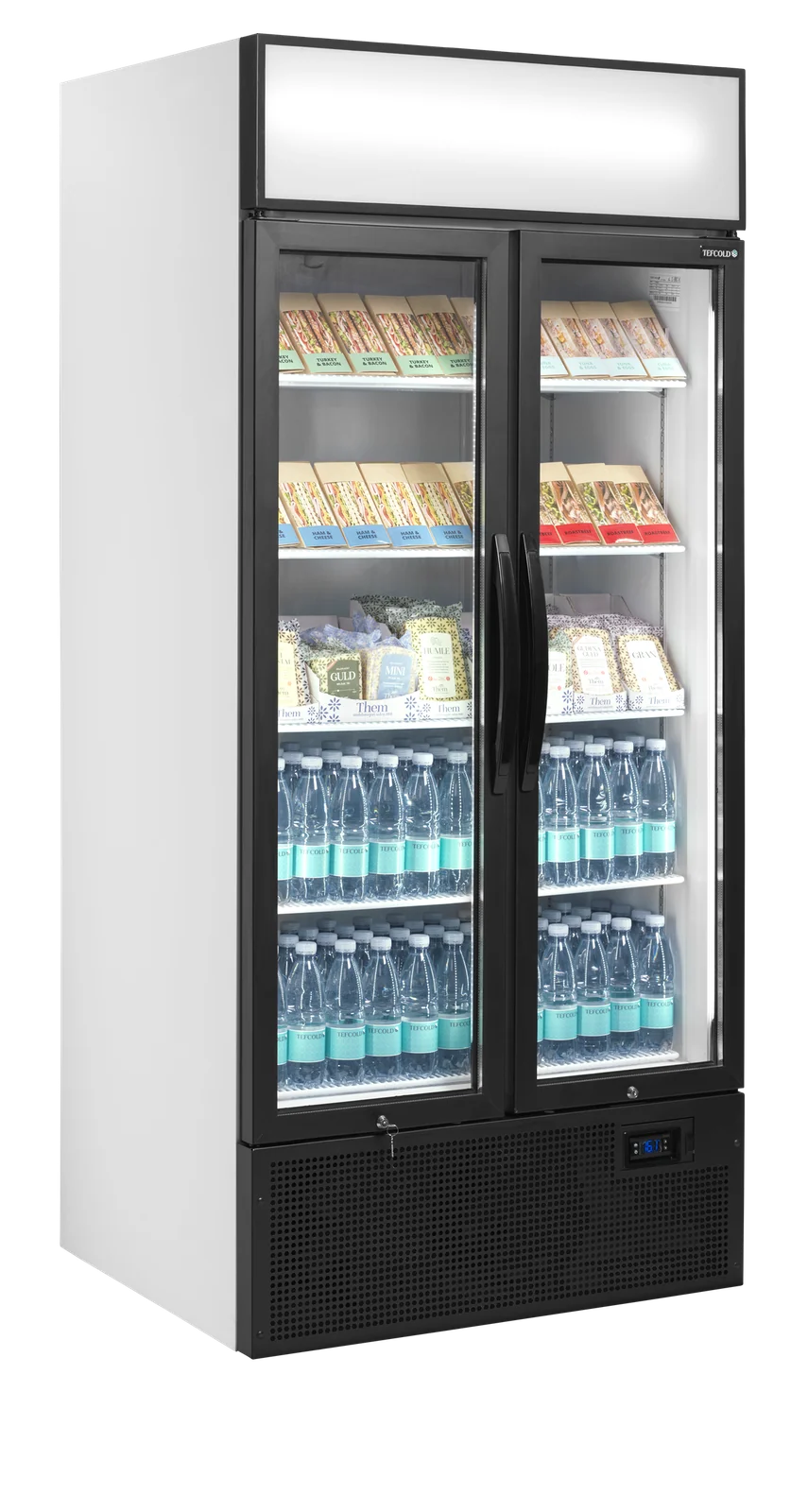 TEFCOLD - chladicí skříň prosklené křídlové dveře FSC 891 H