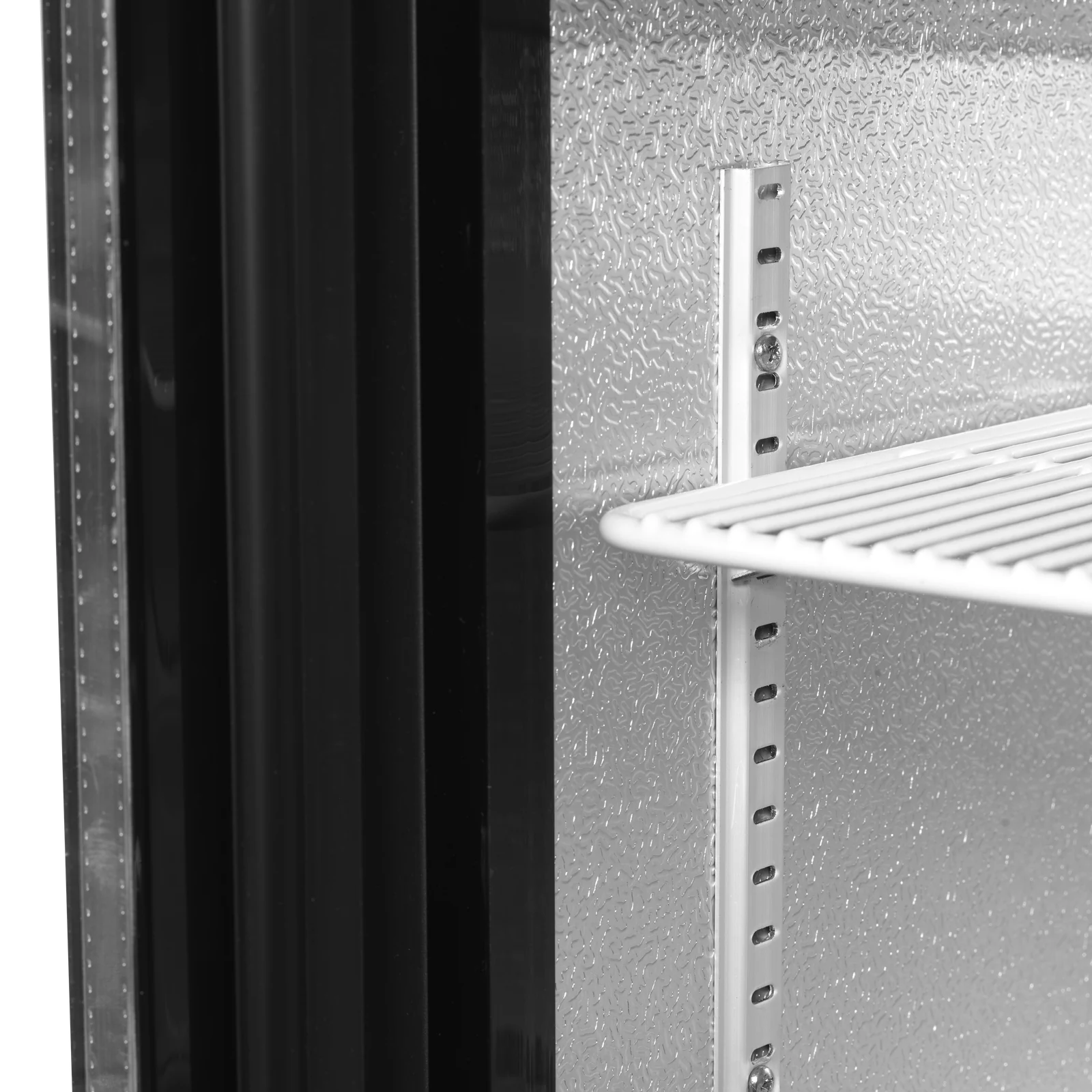 TEFCOLD - minibar prosklené křídlové dveře, černá DB106H