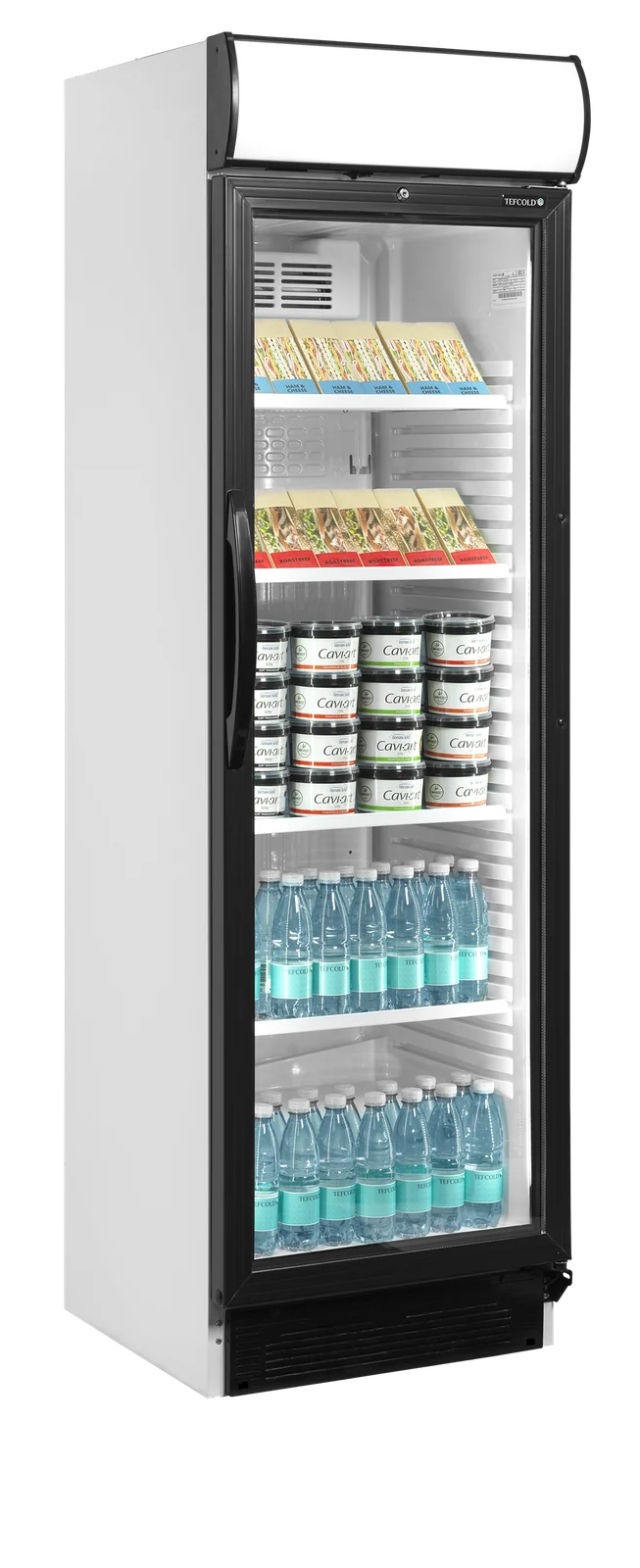 TEFCOLD - chladicí skříň prosklené dveře CEV 425 CP 2 LED