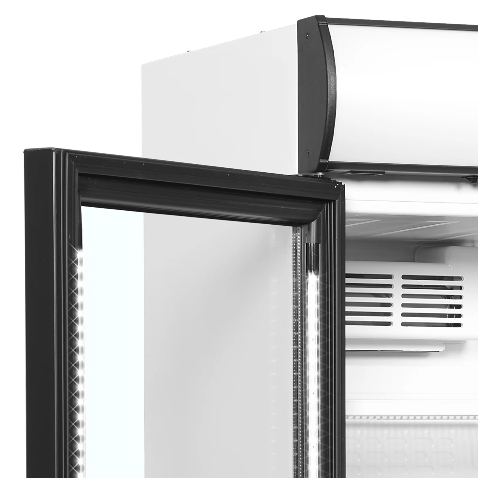 TEFCOLD - chladicí skříň prosklené dveře CEV 425 CP 2 LED L/H