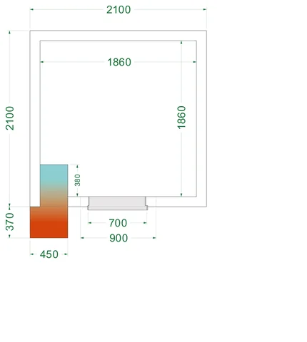 TEFCOLD - freezer room CRNF2121