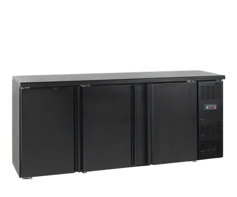 TEFCOLD - minibar, plné křídlové dveře, černá CBC 310