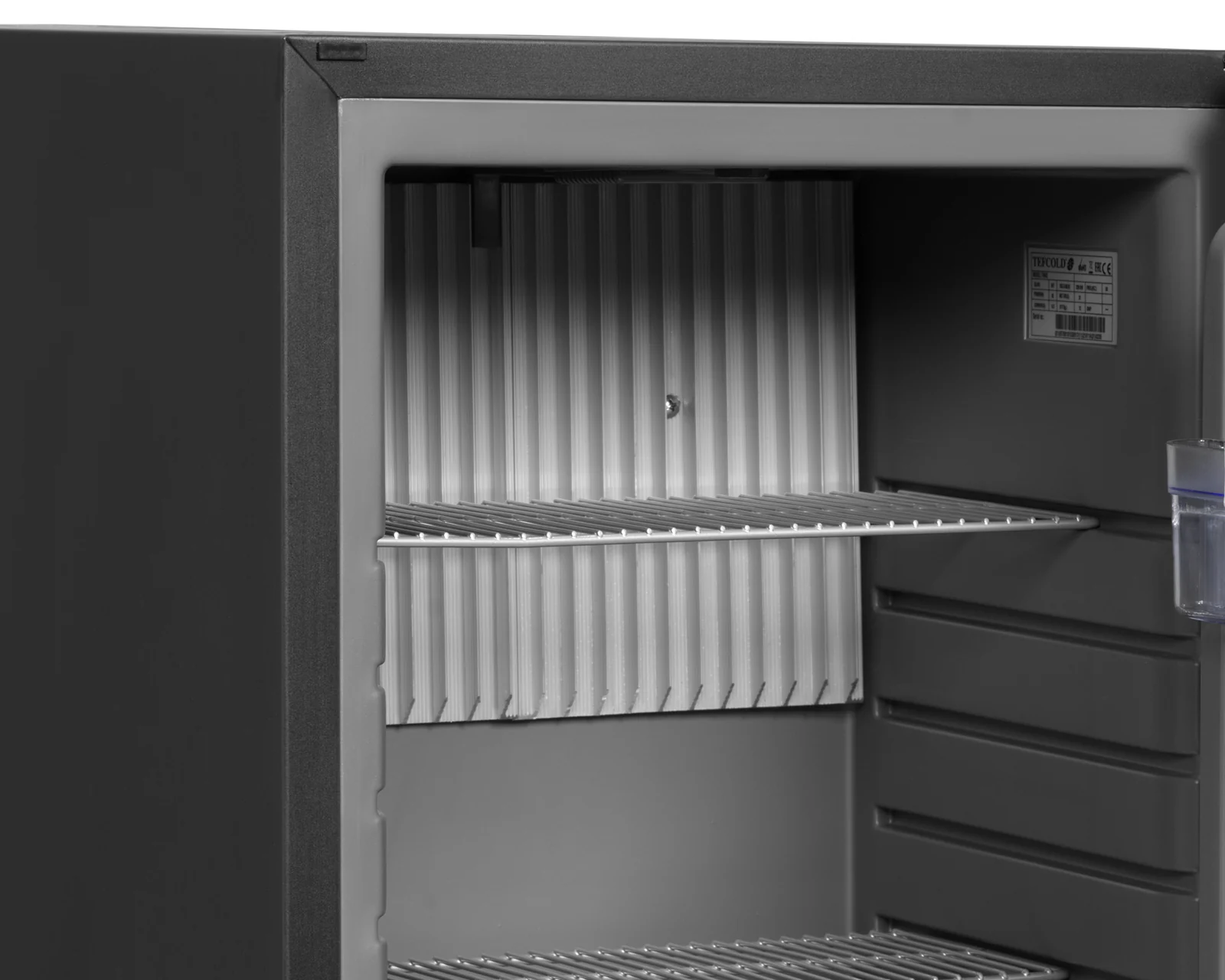 TEFCOLD - minibar plné dveře, černé opláštění TM 52