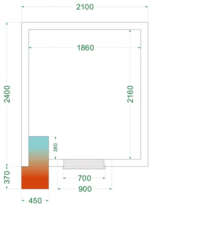 TEFCOLD - freezer room CRNF2124