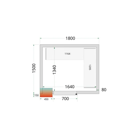TEFCOLD - policový regálový modul – sada CRPF1815