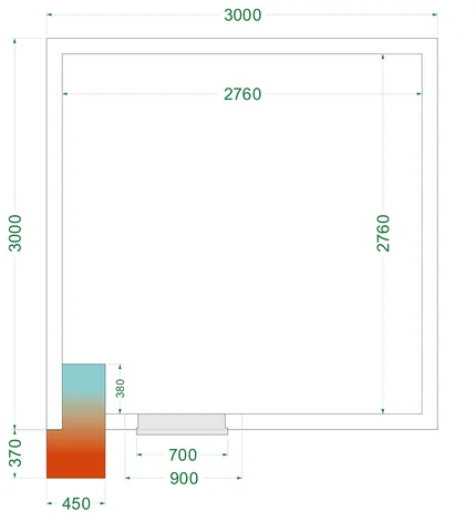 TEFCOLD - freezer room CRNF3030