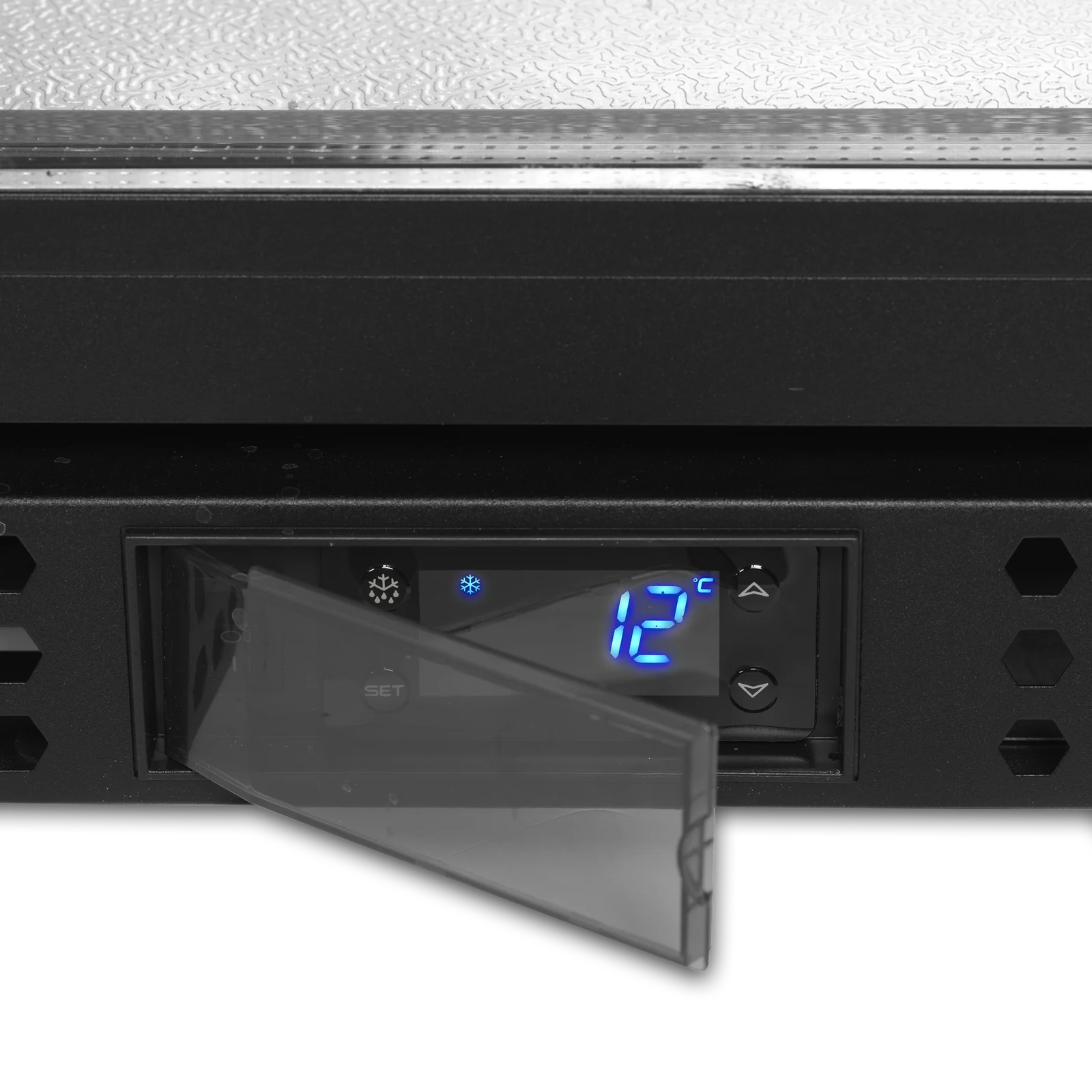 TEFCOLD - minibar prosklené křídlové dveře, černá BA26H